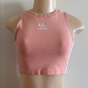 Adidas Crop Top Light Pink Peach Tank Top XS